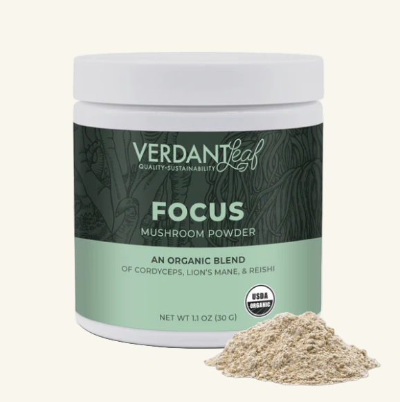 Focus Mushroom Powder | Verdant Leaf