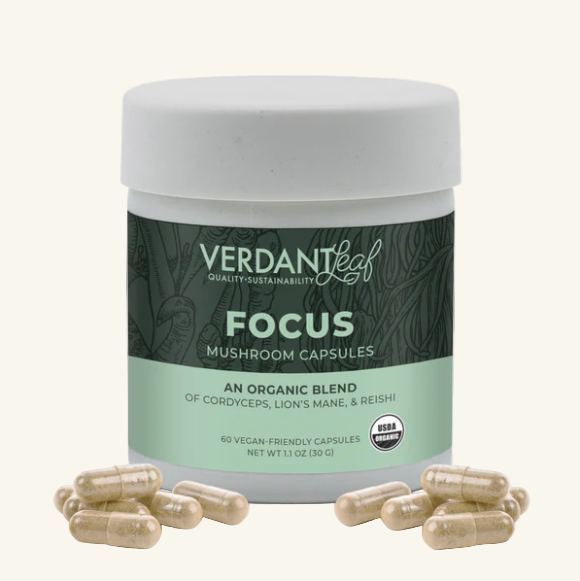 Focus Mushroom Powder | Verdant Leaf