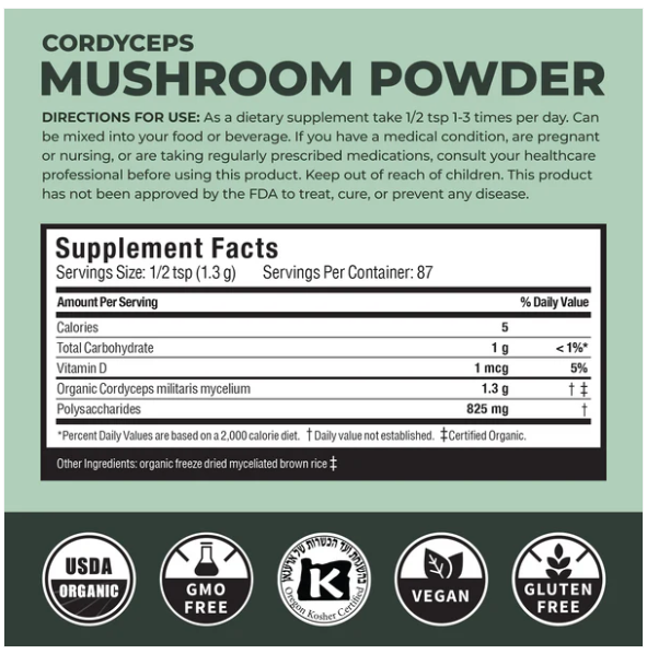Cordyceps Mushroom Powder | Verdant Leaf