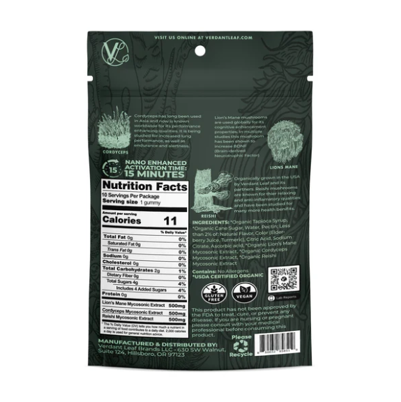 Mushroom Gummies| Verdant Leaf