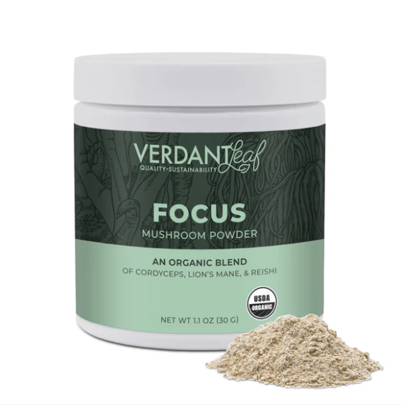 Focus Mushroom Powder | Verdant Leaf