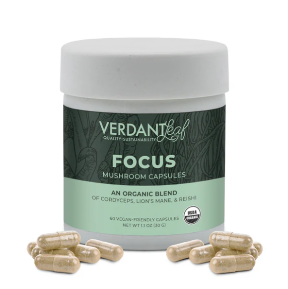 Focus Mushroom Powder | Verdant Leaf