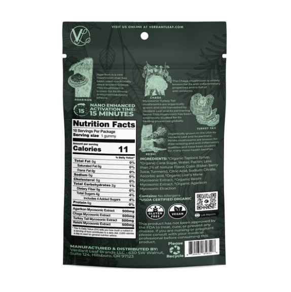 Mushroom Gummies| Verdant Leaf